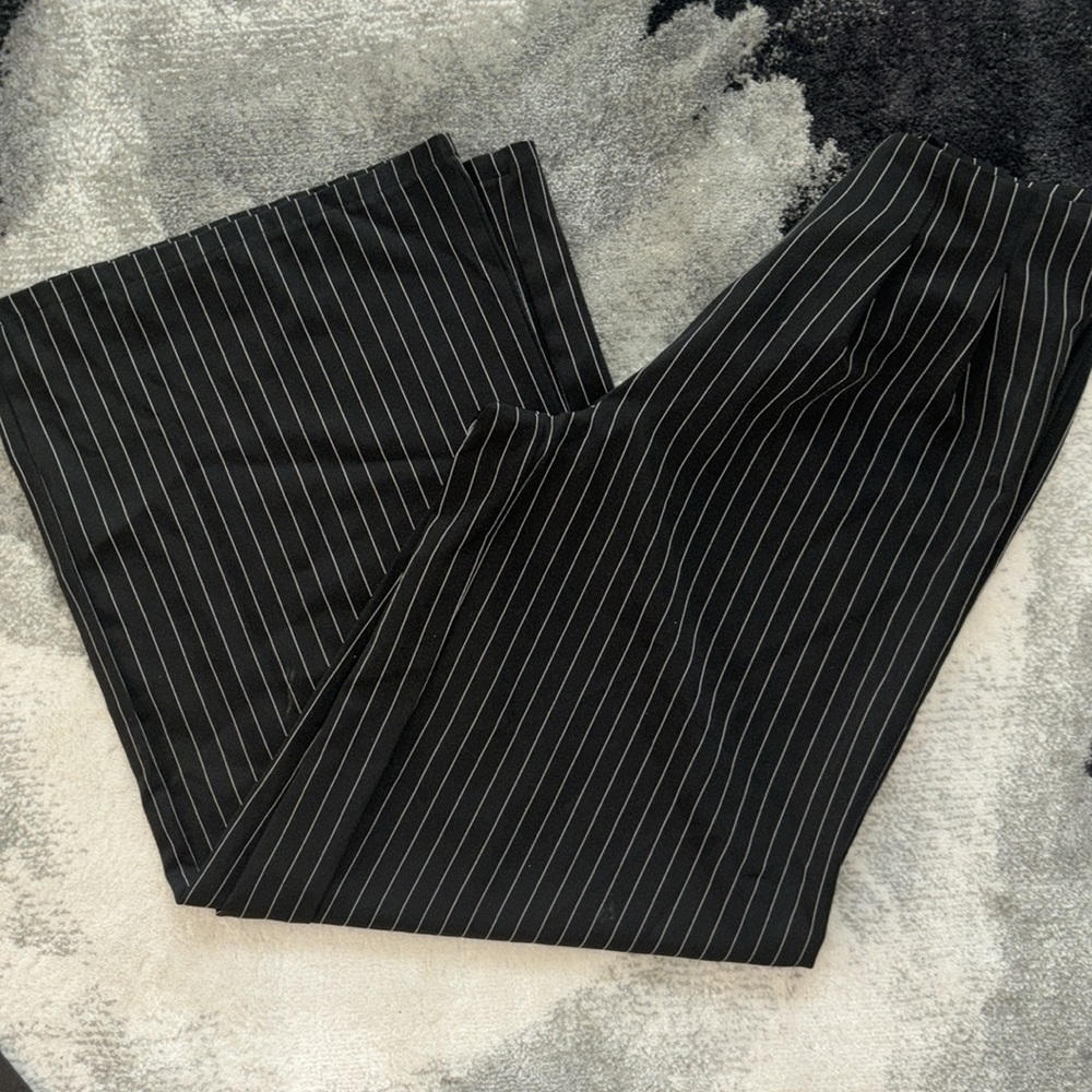 Nasty Gal Pinstripe Wide Leg Pants Size 12